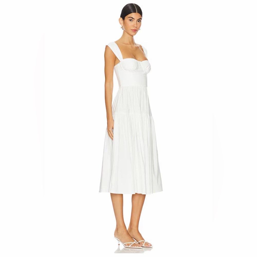 WeWoreWhat Corset Midi Dress in White - Picture 3 of 9